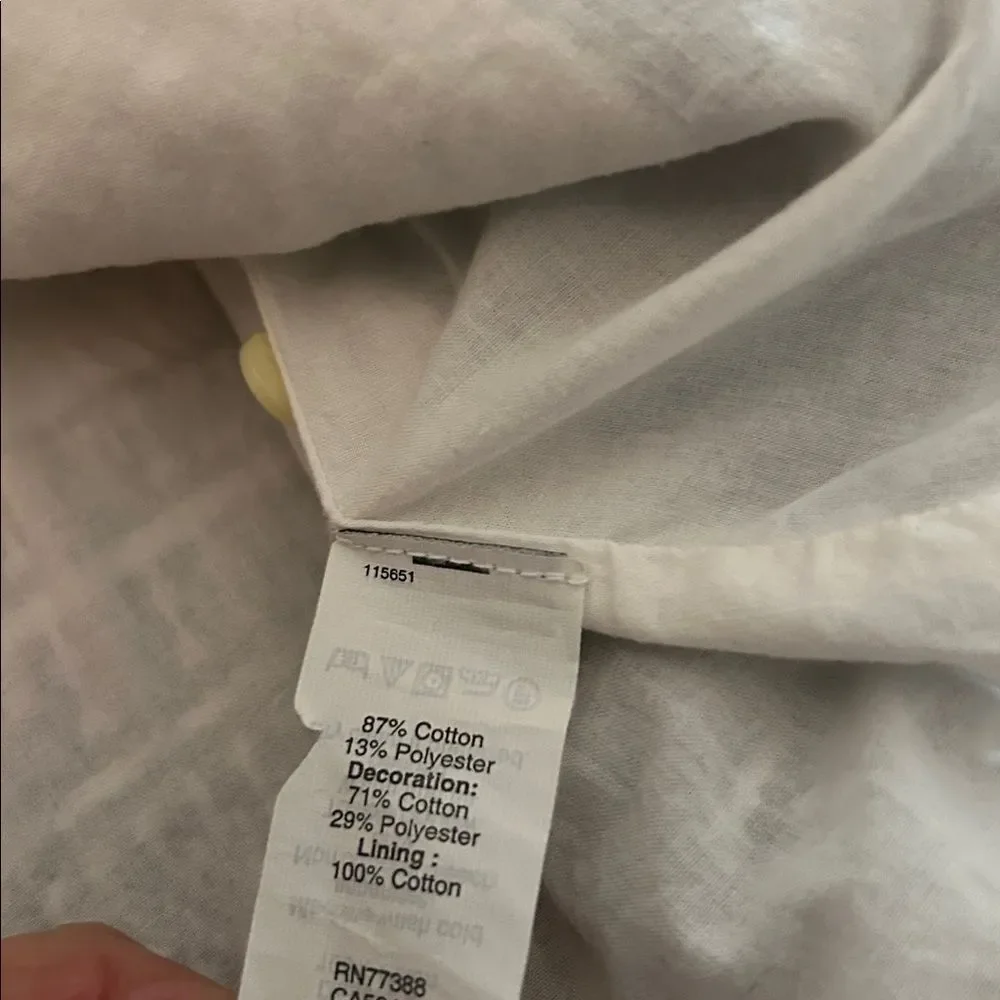 Madewell Cabana Jacquard Shift Dress F0100 XS $158 Ivory Black